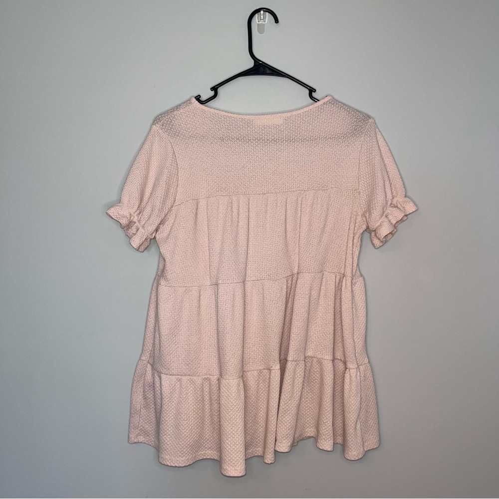 Perfect Peach Pink Knit Top Medium - Picture 5 of 5
